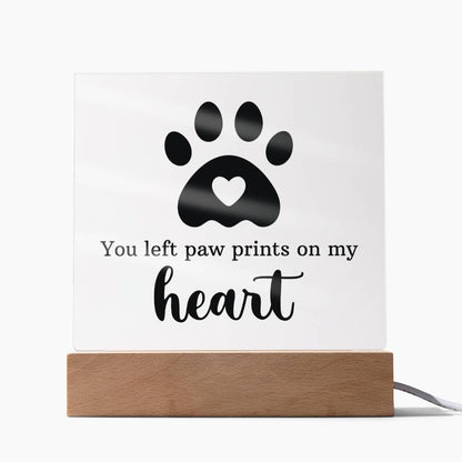 Keepsake Acrylic Bundle - You Left Pawprints In My Heart
