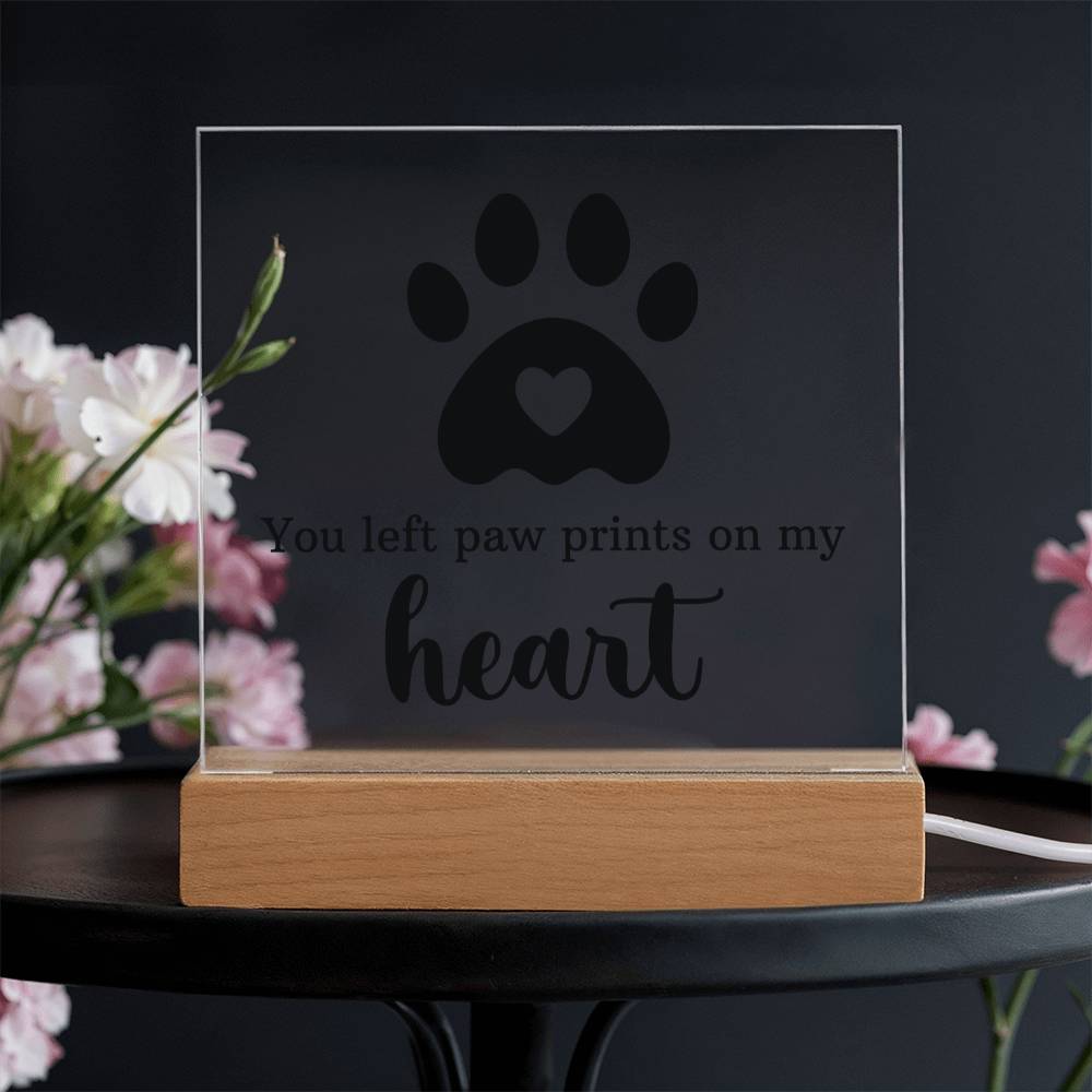 Keepsake Acrylic Bundle - You Left Pawprints In My Heart