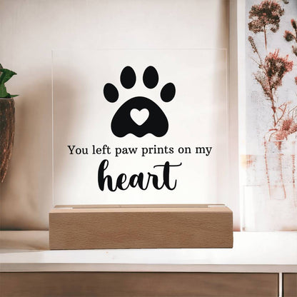 Keepsake Acrylic Bundle - You Left Pawprints In My Heart