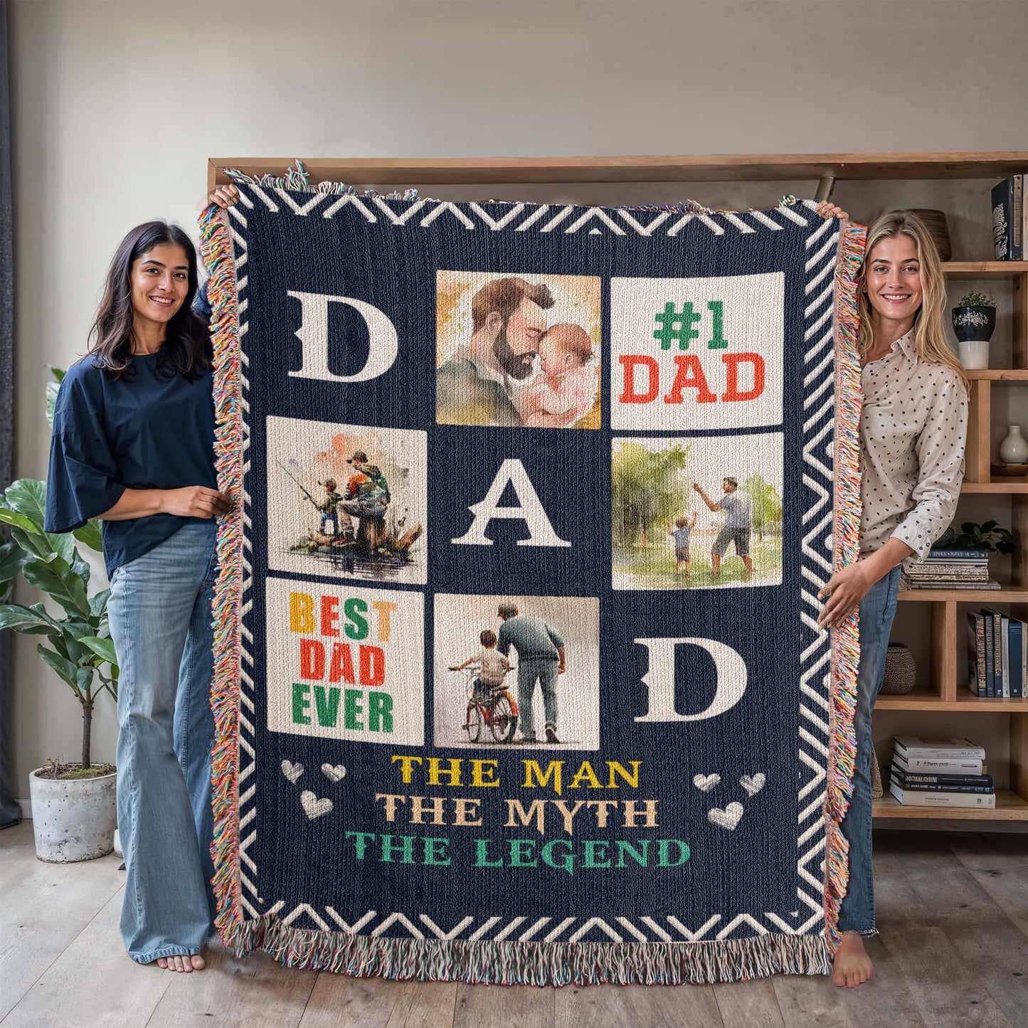 Best Dad Ever - Woven Blanket